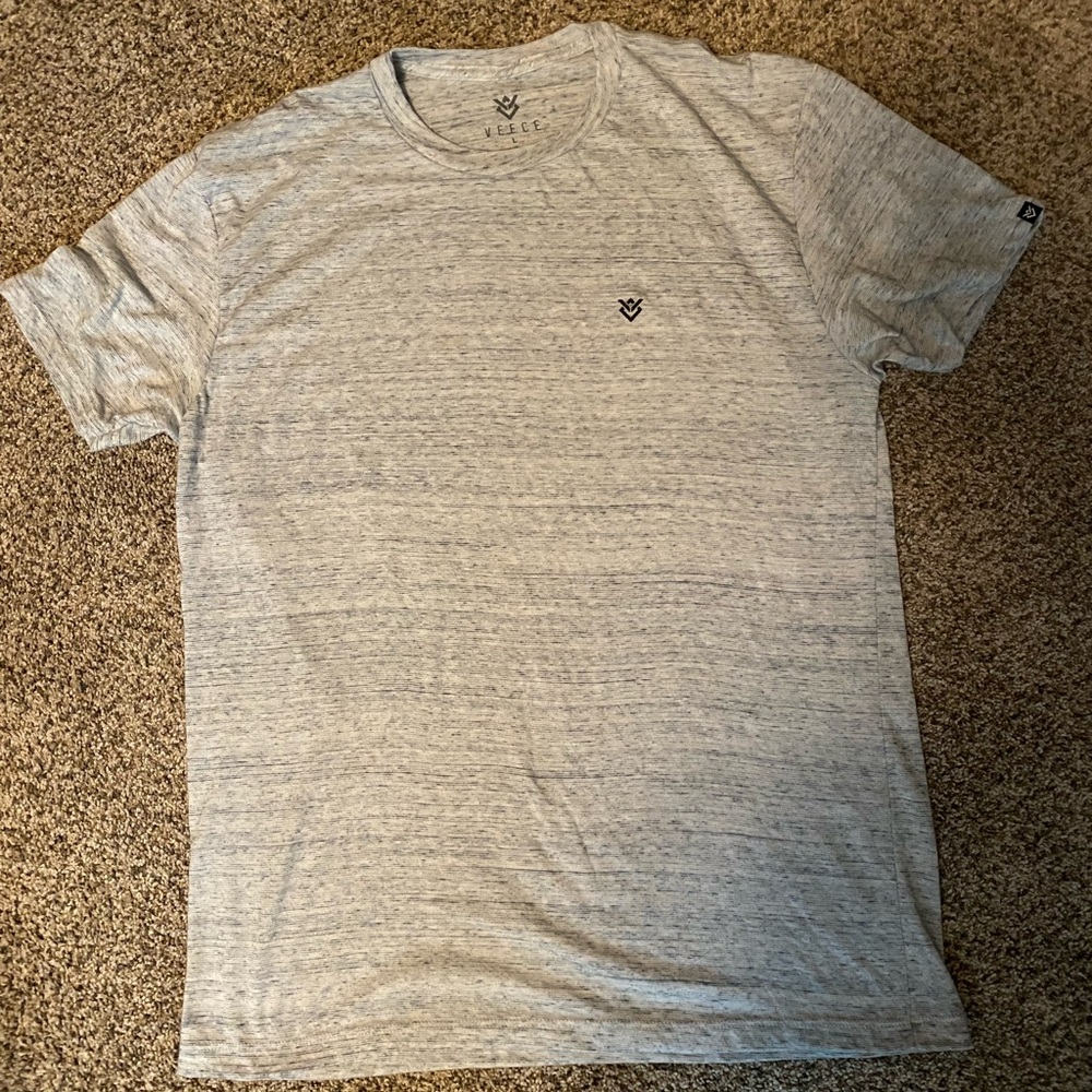Veece Men's Light Heather Gray Short-Sleeve Crew Tee